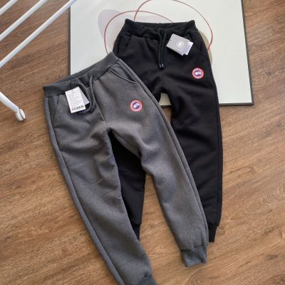Premium Quality Canada Goose Sweatpants Black Cotton Casual Luxury