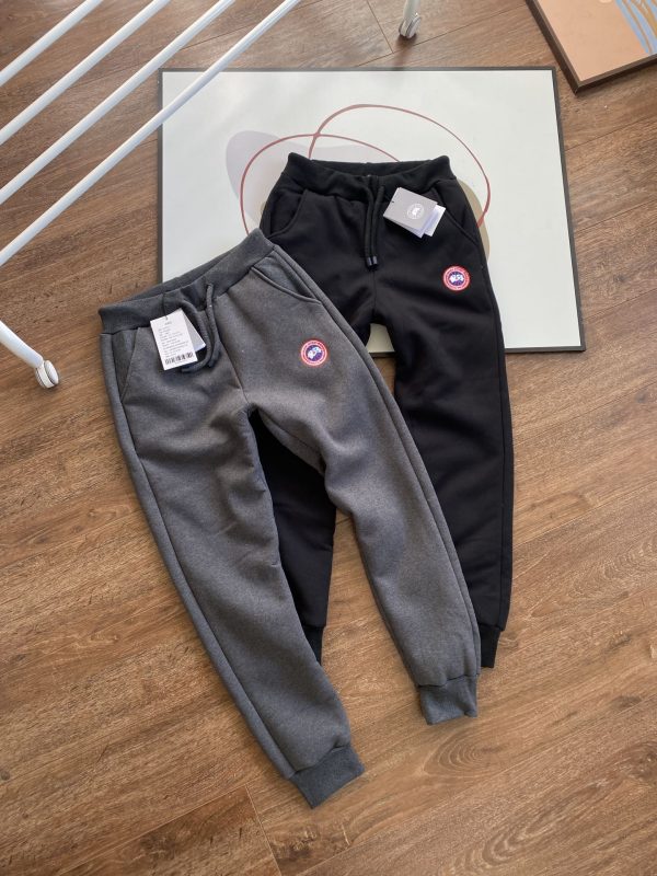 Premium Quality Canada Goose Sweatpants Black Cotton Casual Luxury