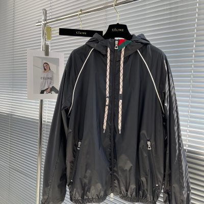 High Quality Gucci Coats Red Nylon Casual Collection
