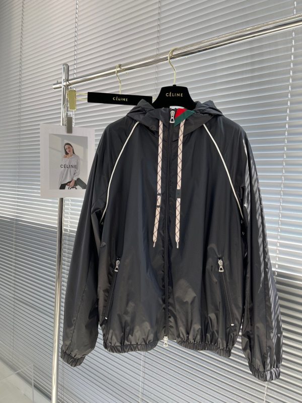 High Quality Gucci Coats Red Nylon Casual Collection