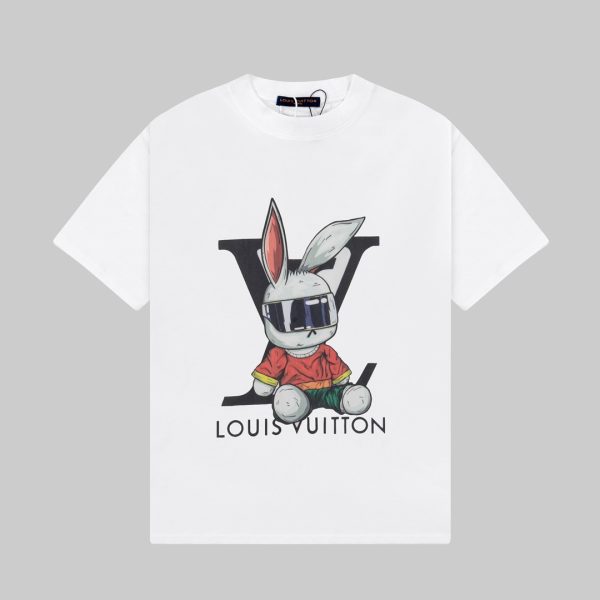 Best Selling Louis Vuitton Short Sleeves White Classic Style