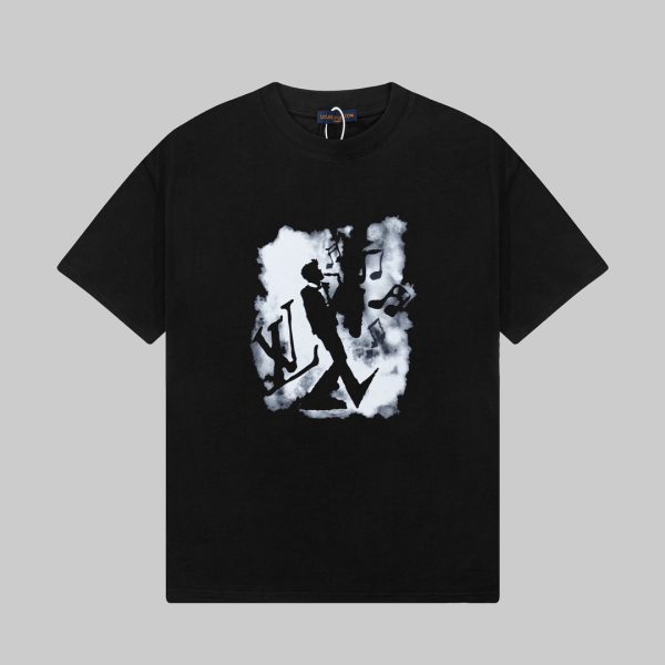 Luxury Louis Vuitton Short Sleeves White Print Collection