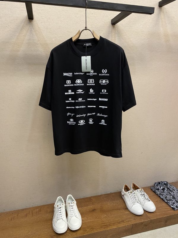 Luxury Balenciaga Short Sleeves Cotton Classic Style