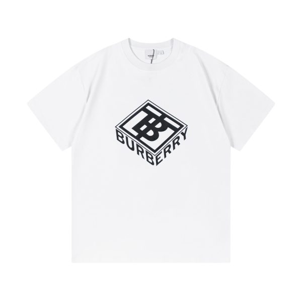Luxury Burberry Short Sleeves Black Classic Style