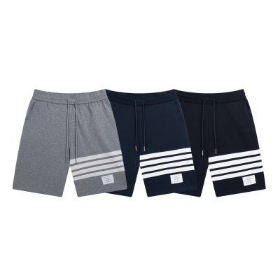 Premium Thom Browne Shorts Gray Classic Collection