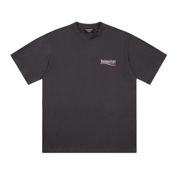 Premium Balenciaga Short Sleeves Black Embroidered Luxury