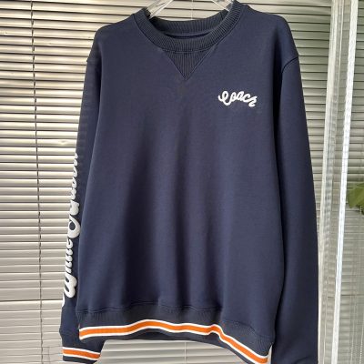 Luxury Coach Hoodie White Jacquard Style