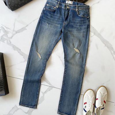 High Quality Dior Jeans Brown Denim Washed Collection