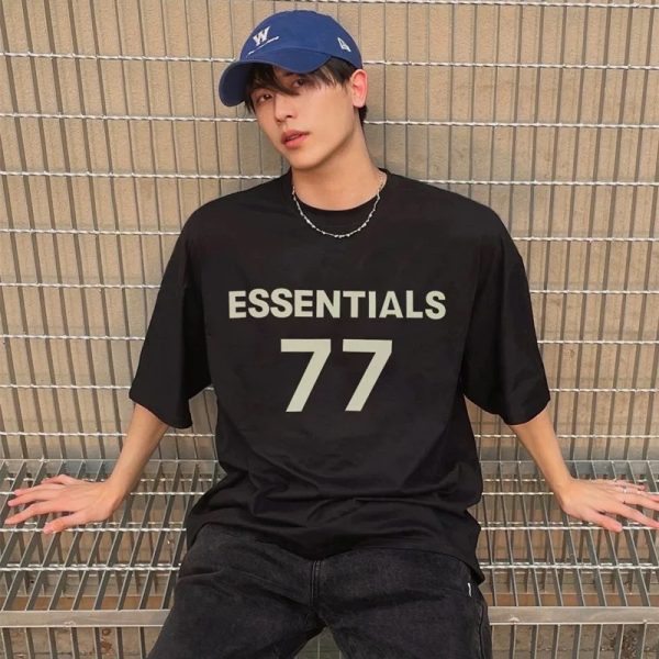 Premium Fear Of God Short Sleeves Grey Cotton Print Collection
