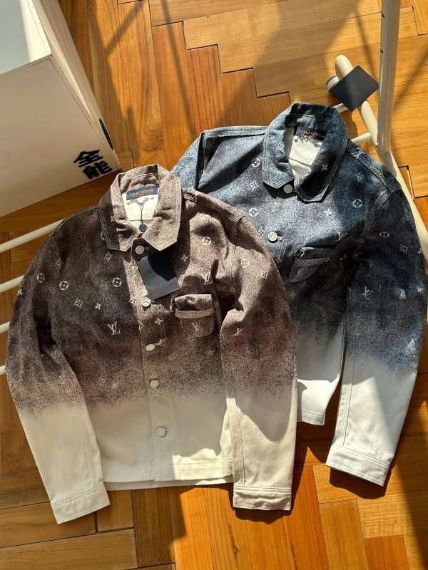 Luxury Louis Vuitton Shirts Sky Denim Gradient Collection