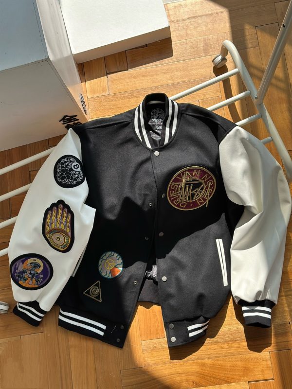 Best Selling Dries Van Noten Coats Leather Embroidery Style