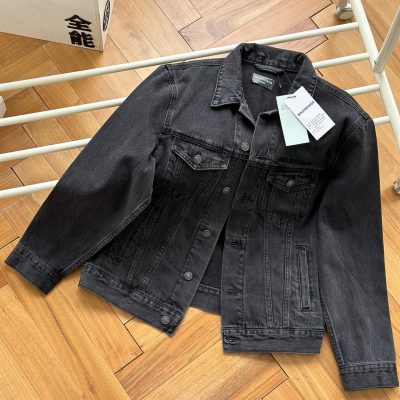 High Quality Balenciaga Coat Denim Logo Collection