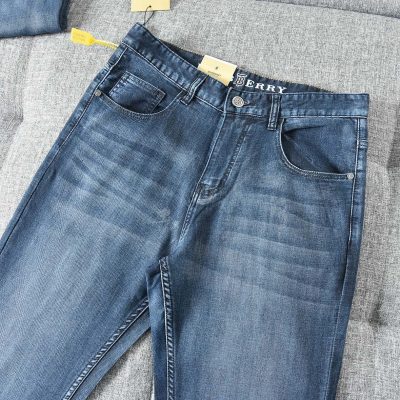 Premium Burberry Jeans Blue Denim Washed Style