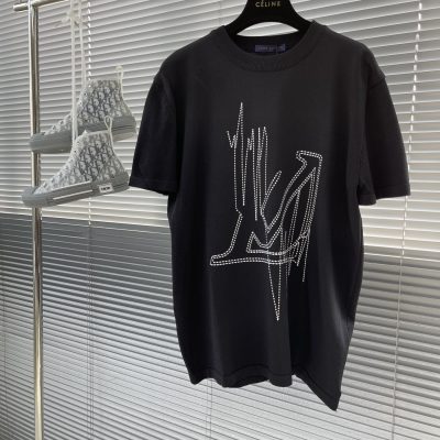 Luxury Louis Vuitton Short Sleeves Cotton Classic Style