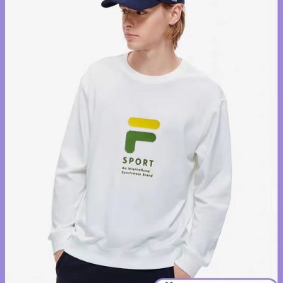 Luxury Fila Sweatshirts Black Cotton Casual Luxury