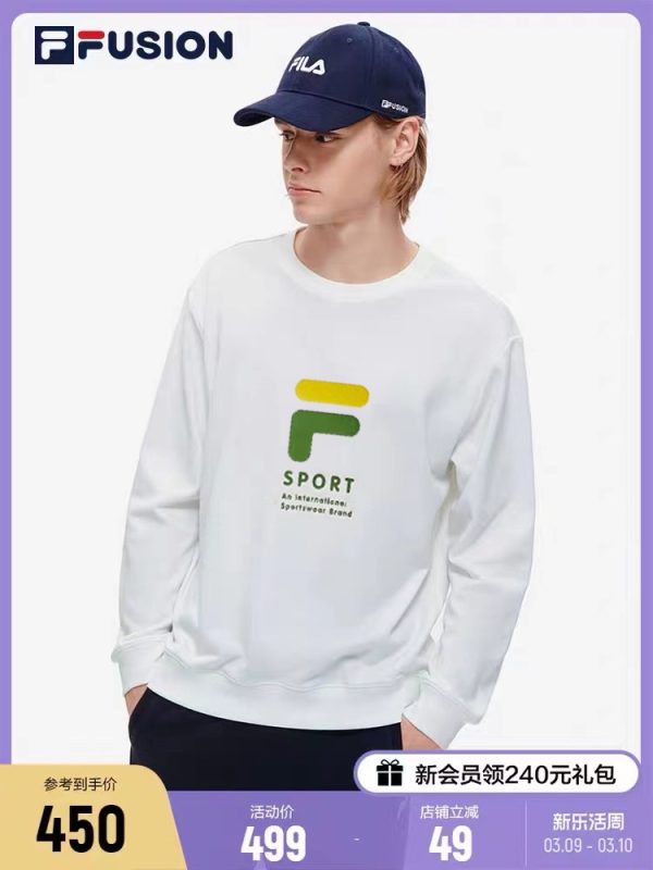 Luxury Fila Sweatshirts Black Cotton Casual Luxury