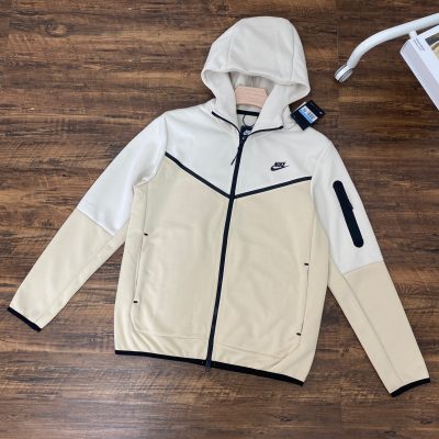High Quality Nike Coat Khaki Cotton Style
