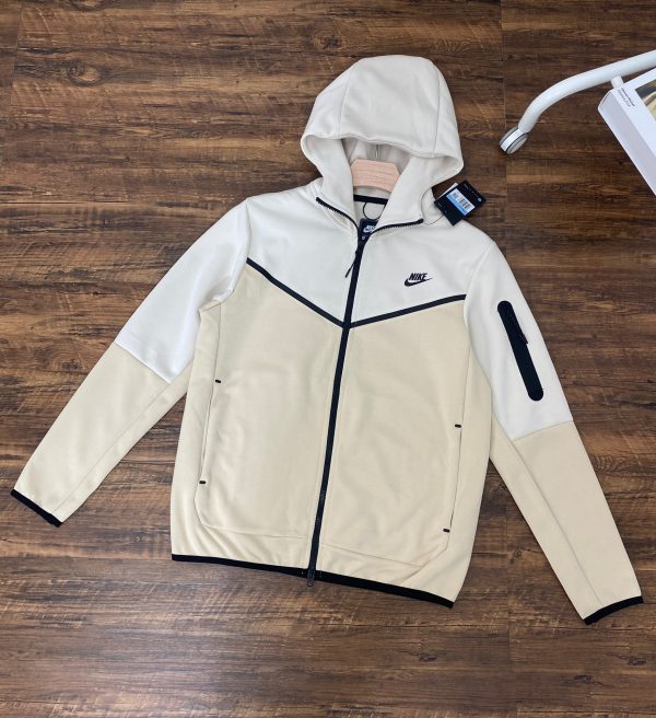 High Quality Nike Coat Khaki Cotton Style