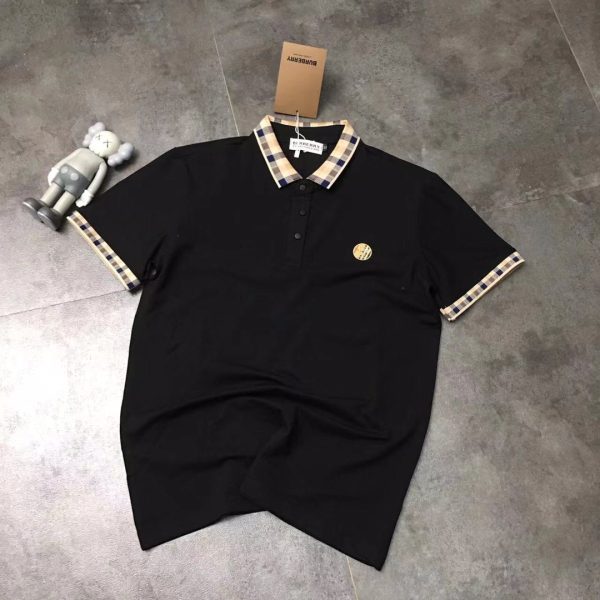 Best Selling Burberry T-Shirts Black Plaid Style