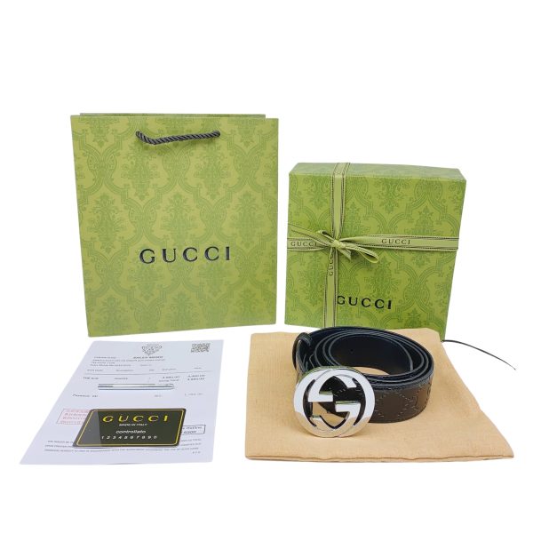 Premium Gucci Leather Belts Black Cowhide Classic Collection