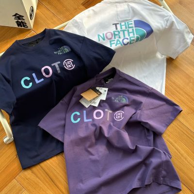 Luxury The North Face Short Sleeves Navy Monogram Collection