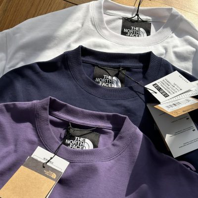High Quality The North Face Short Sleeves Navy Monogram Style