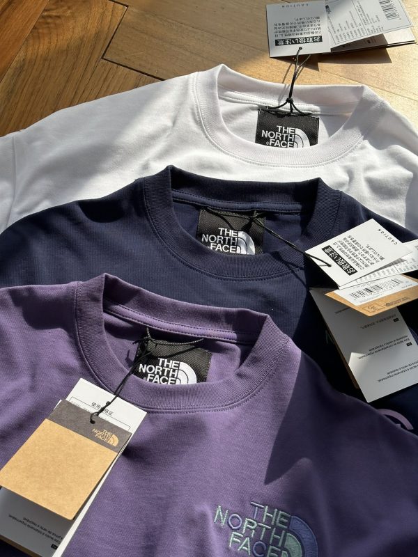 High Quality The North Face Short Sleeves Navy Monogram Style