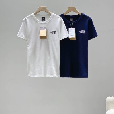 High Quality The North Face Short Sleeves Navy Cotton Classic Collection