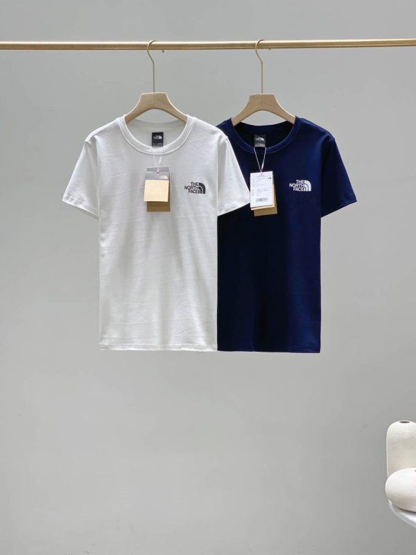High Quality The North Face Short Sleeves Navy Cotton Classic Collection