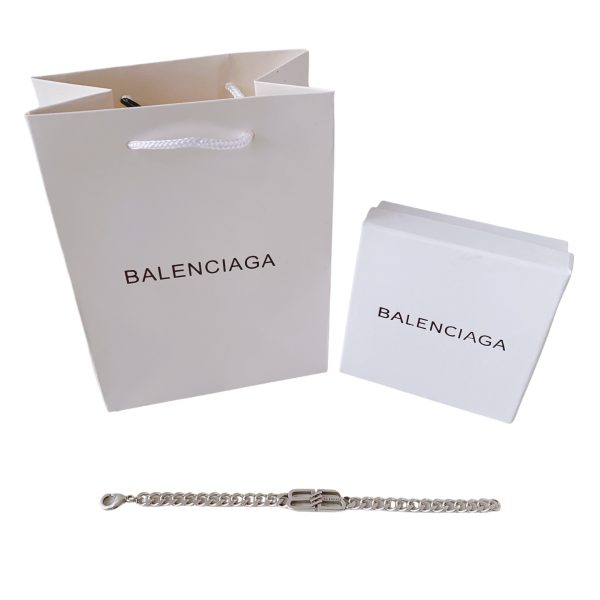 Luxury Balenciaga Bracelet Gold Distressed Luxury
