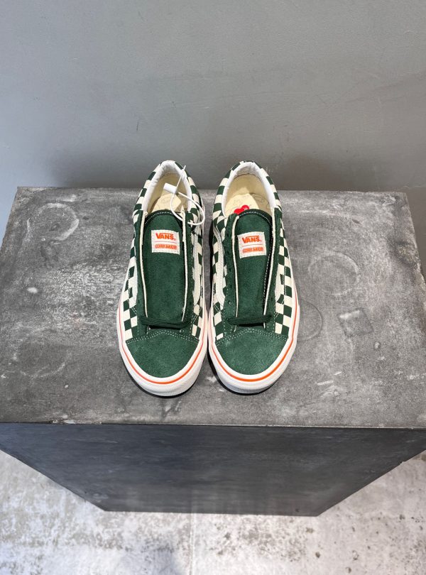 Luxury Vans Sneakers Green Classic Collection