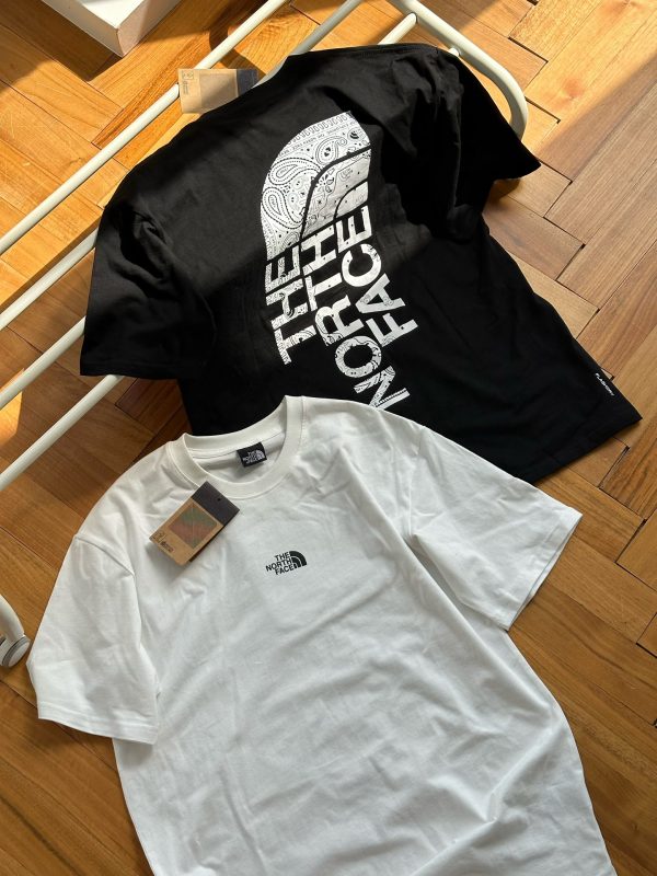 Premium The North Face Short Sleeves White Cotton Logo Luxury