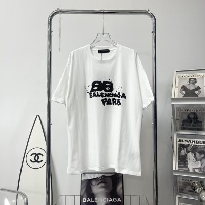 Luxury Balenciaga Short Sleeves Cotton Luxury
