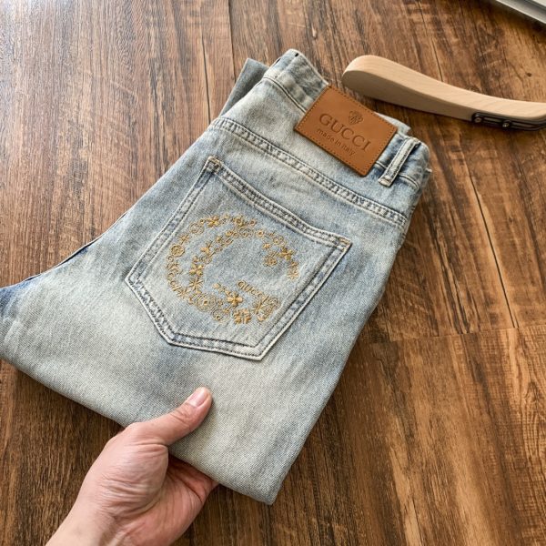 High Quality Gucci Trousers Denim Vintage Collection