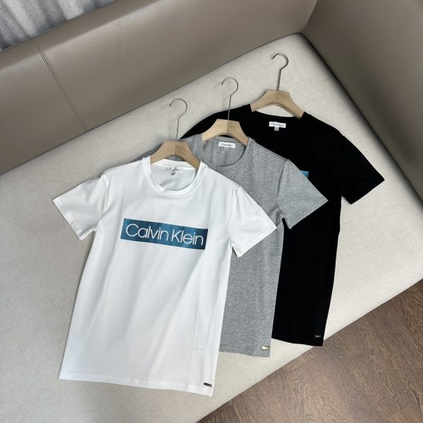 Best Selling Calvin Klein Short Sleeves White Cotton Logo Style
