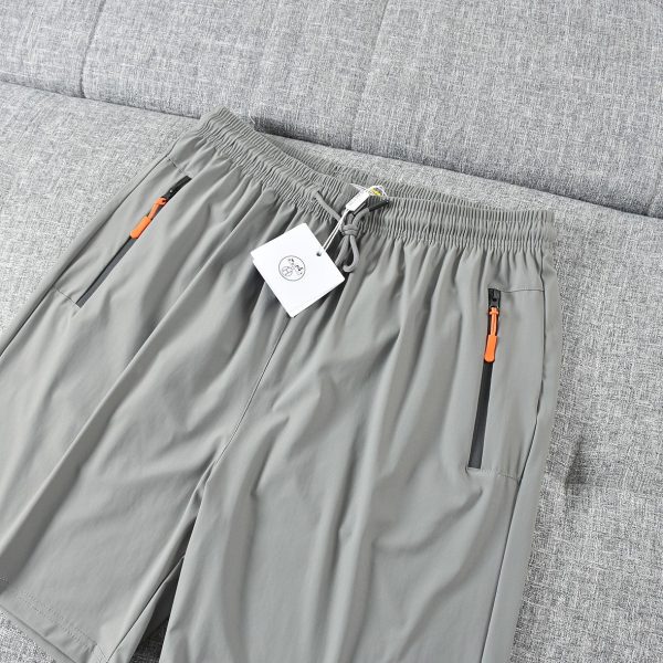 High Quality Herm???S Shorts Black Nylon Casual Luxury