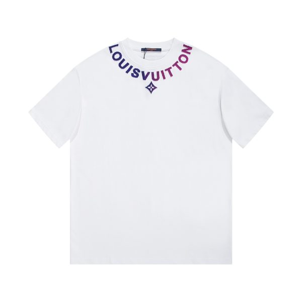 Best Selling Louis Vuitton Short-Sleeved Shirt Cotton Classic Collection