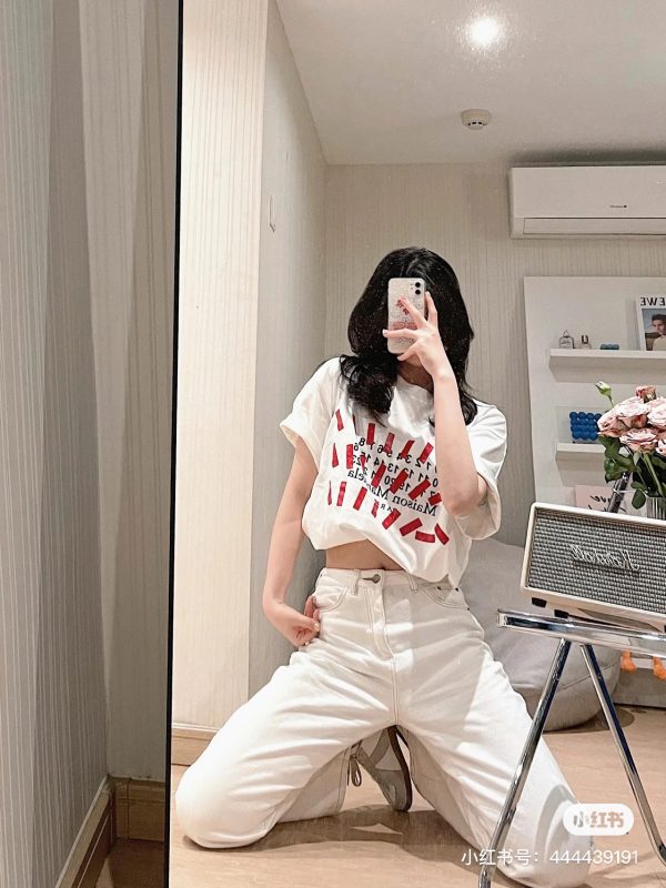 Premium Quality Margiela T-Shirt Black Print Style