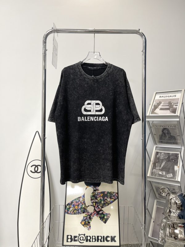 Best Selling Balenciaga Short Sleeves Cotton Washed Luxury