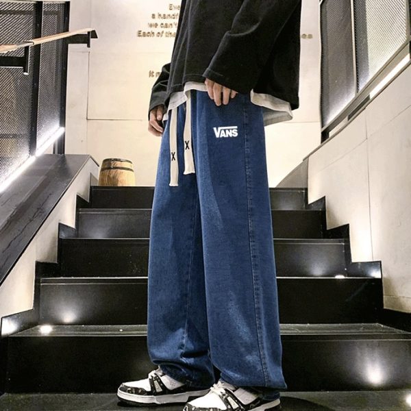 Luxury Vans Jeans Blue Denim Casual Style