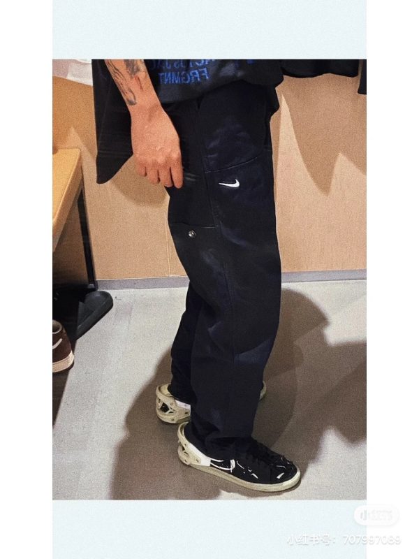 Luxury Nike Overalls Navy Embroidered Luxury