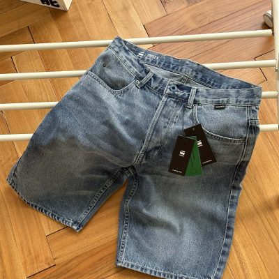 High Quality G-Star Raw Shorts Blue Denim Washed Collection