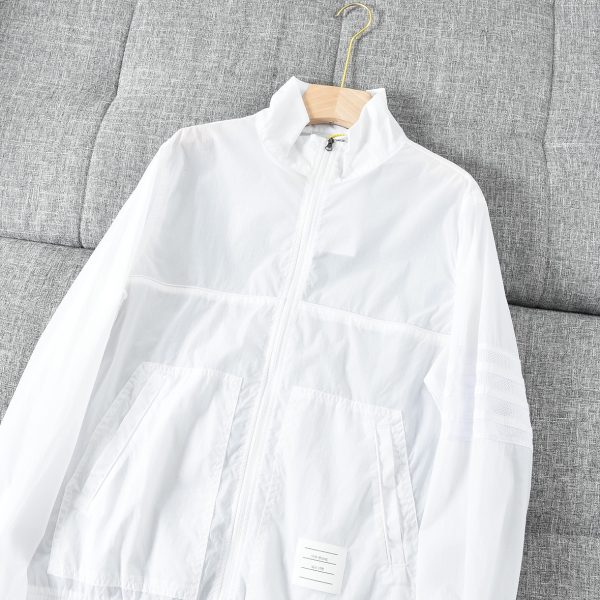 Luxury Thom Browne Short-Sleeved Black Stripe Collection