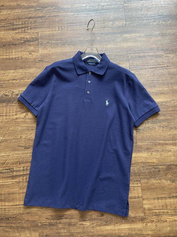 Luxury Ralph Lauren Short-Sleeved Black Cotton Classic Collection