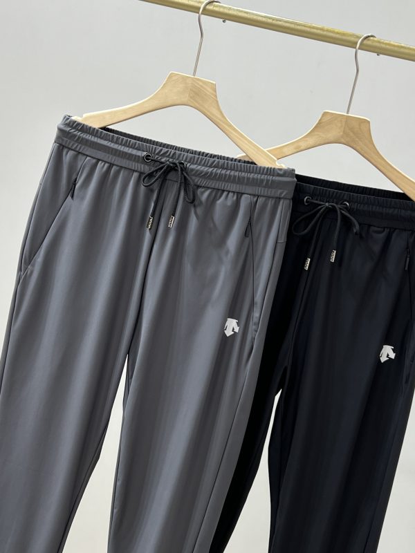High Quality Descente Trousers Black Polyester Breathable Collection