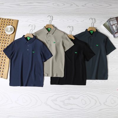 Premium Bottega Veneta Short-Sleeved Green Minimalist Style