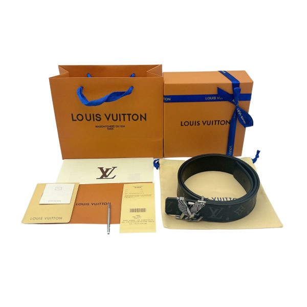Luxury Louis Vuitton Belt Black Leather Logo Collection