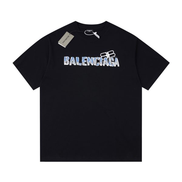 High Quality Balenciaga Short Sleeves Cotton Logo Collection