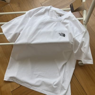 Best Selling The North Face Short Sleeves White Cotton Print Collection