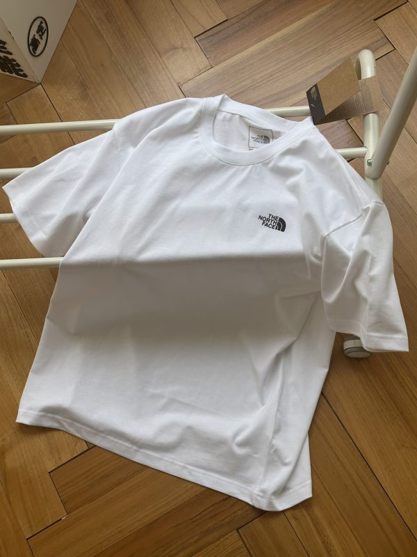 Best Selling The North Face Short Sleeves White Cotton Print Collection